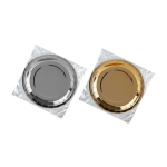 Party Plates, Metallic 23cm 10 piece Assorted